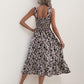 Robe à bretelles tendance à imprimé géométrique