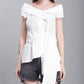 Off-the-shoulder sleeveless shirt top