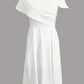 Banquet Temperament White Long Type Dress