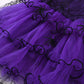 Girls' Halloween Mesh Cake Short Sleeve Dress