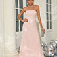 Sequin Tube Top Cinched Waist Slimming Dress