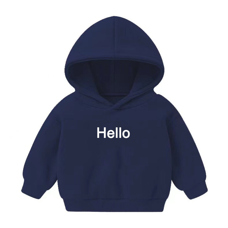 Pull à capuche et vêtements à manches longues en cachemire pour enfants, garçons et filles