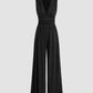 Sleeveless Knitted Jumpsuit Loose Wide-leg Pants