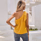 Women's Fashion Slanted Shoulder Bow Shirt Top