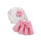 Big Bow Short Skirt Cute Princess Style Two-piece Set