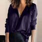 Women's Silky Satin Satin Long-sleeved Shirt