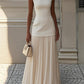 Solid Color Sleeveless Knitted Vest Slim Knit Dress
