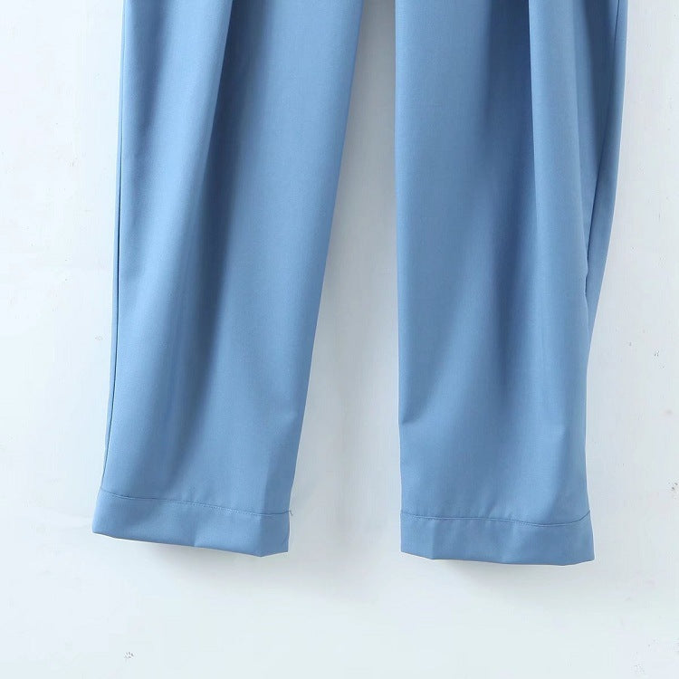 Pantalon slim droit décontracté pour femme