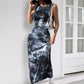 Women's Sleeveless Printed Mid-length Dress