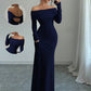 Women's Off-shoulder Fashion Slim Temperament Sheath Dress