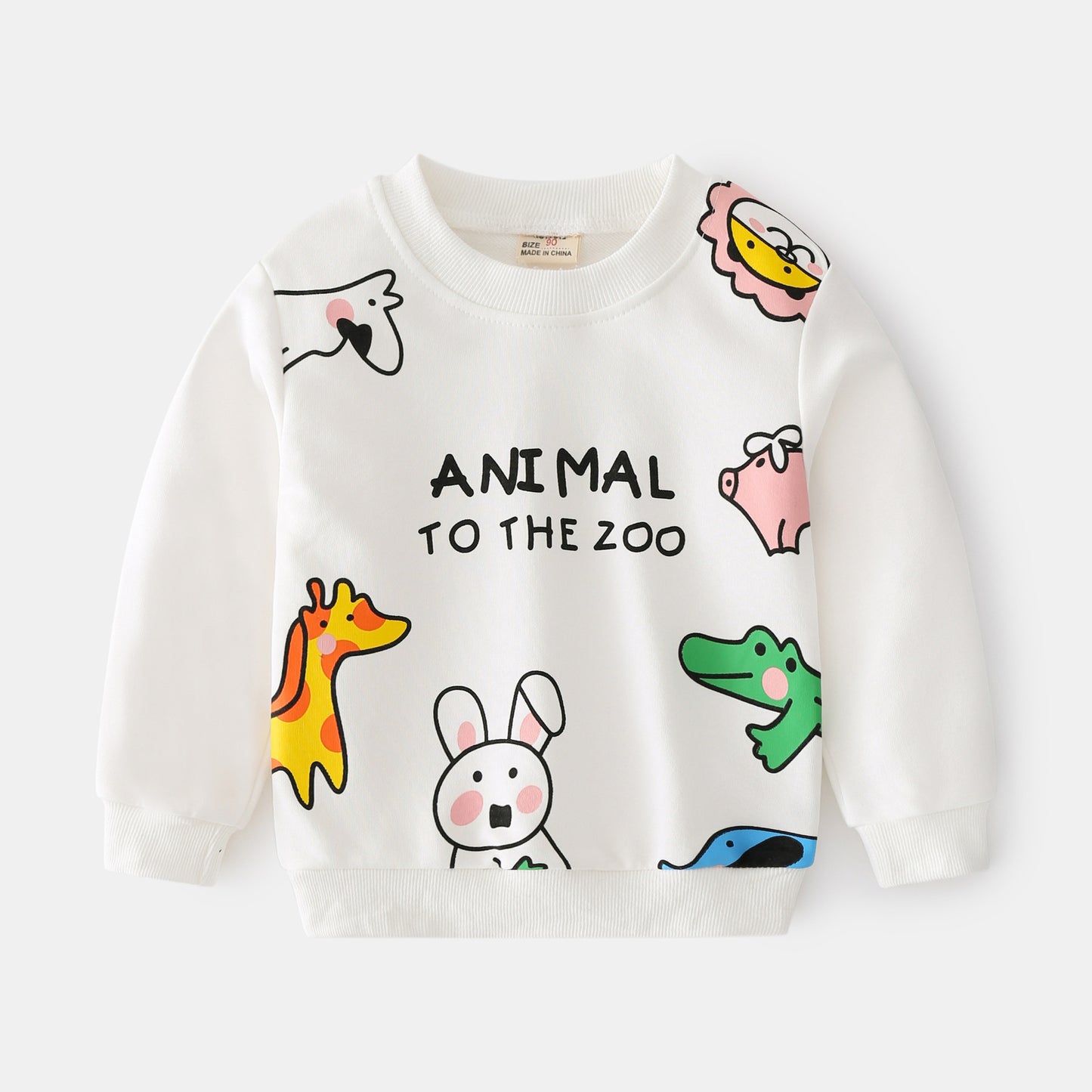 Pull décontracté doux pour enfants à motif Cartoon Trend Element