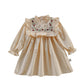 Jupe princesse à volants et manches longues pour fille, automne