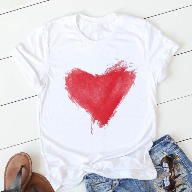 T-shirt à manches courtes imprimé floral tendance