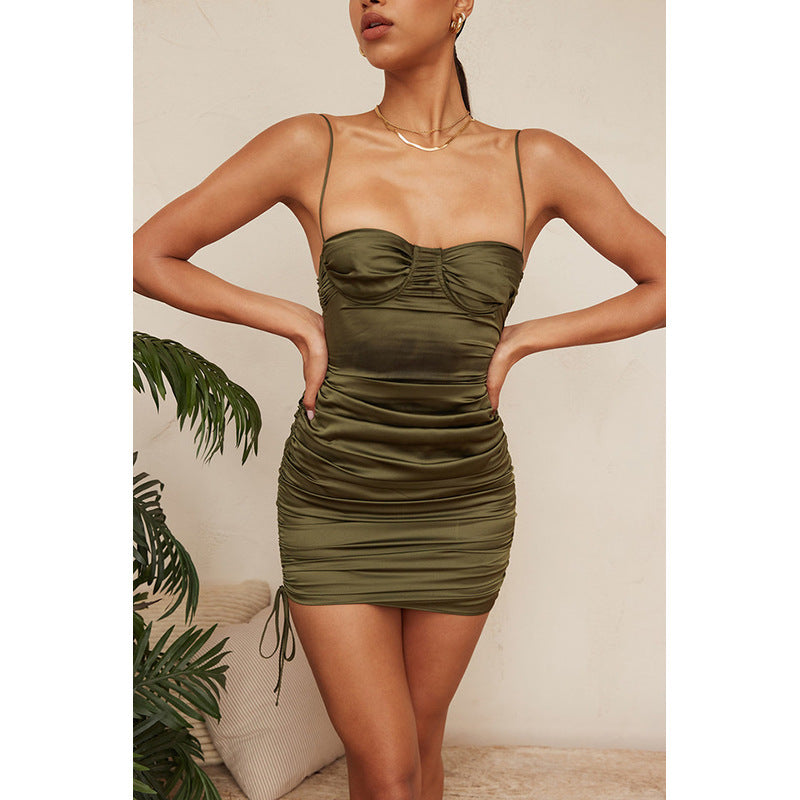 Houseofcb Nouvelle robe moulante à bretelles et dos nu, sexy et tendance, en stock