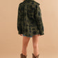 Women's Fashion Vintage Plush Lapel Long Sleeve Jacket Coat