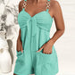 Women's Clothing Elegant Solid Color Metal Strap Pocket Short Casual Jumpsuit