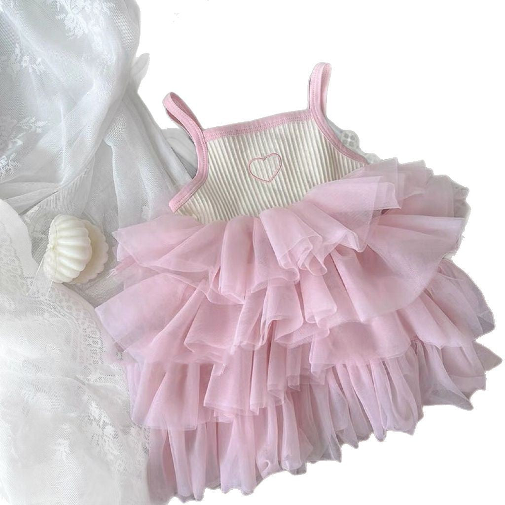 Girl's New Fashionable Baby Cake Dress