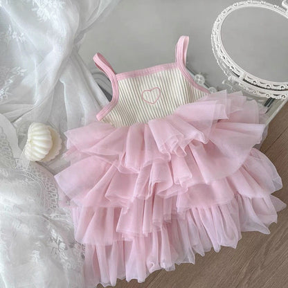 Girl's New Fashionable Baby Cake Dress