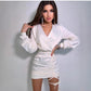 Slimming Long Sleeves High Waist Sheath Dress Women