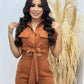 Women's Fashion Short-sleeved Lace-up Two-piece Suit