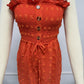 Fashion Solid Color Off-shoulder Women's Jumpsuit