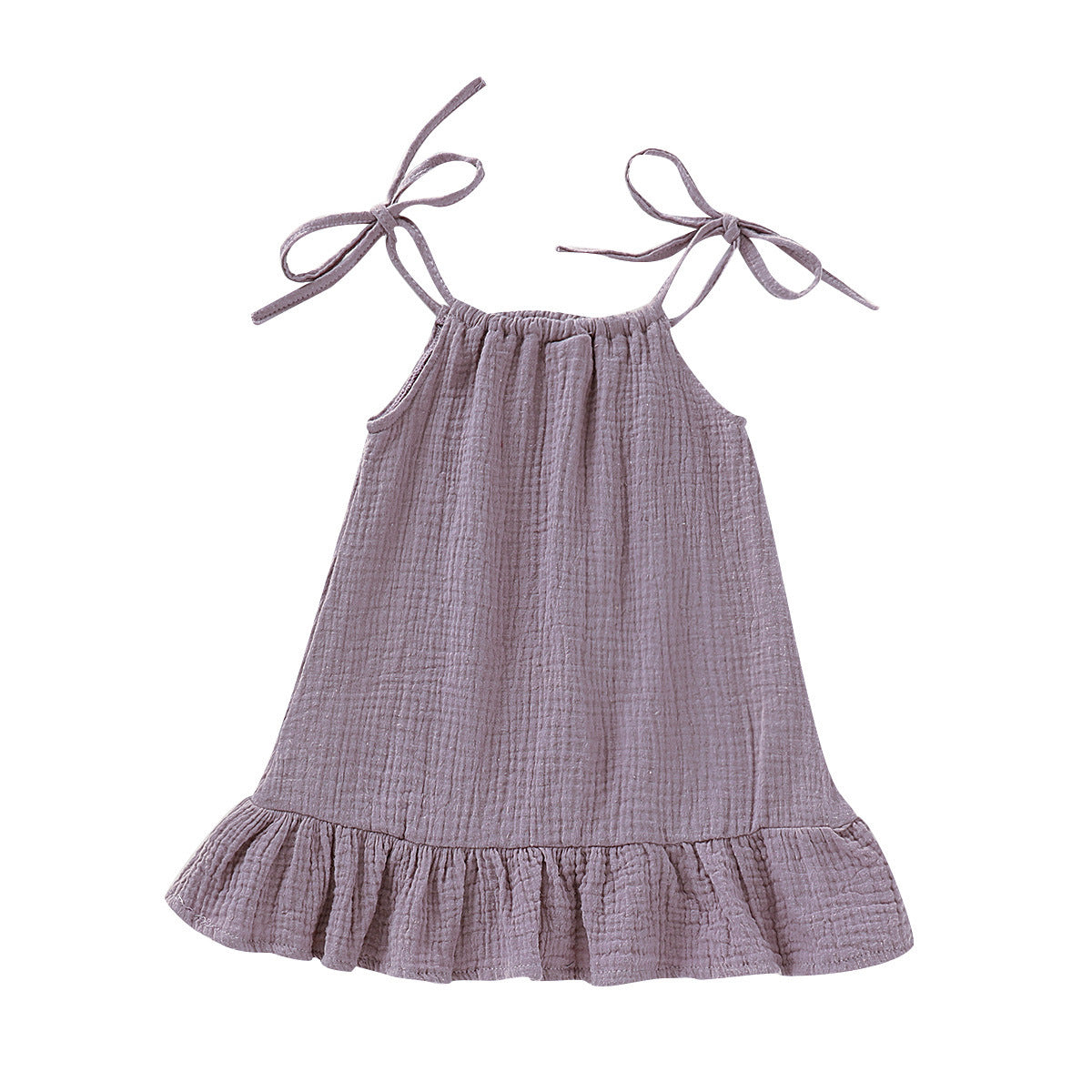 Robe à bretelles printemps-été pour fille
