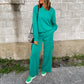 European And American Autumn Trousers Long Sleeve Casual Sweatshirt Trousers Two-piece Set