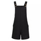 Women's Jumpsuit Sleeveless Straight Leg Jacquard Solid Color Overalls