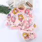 Cotton Padded Thickened Home Wear Autumn Clothes Long Pants Boys And Girls Underwear Suit