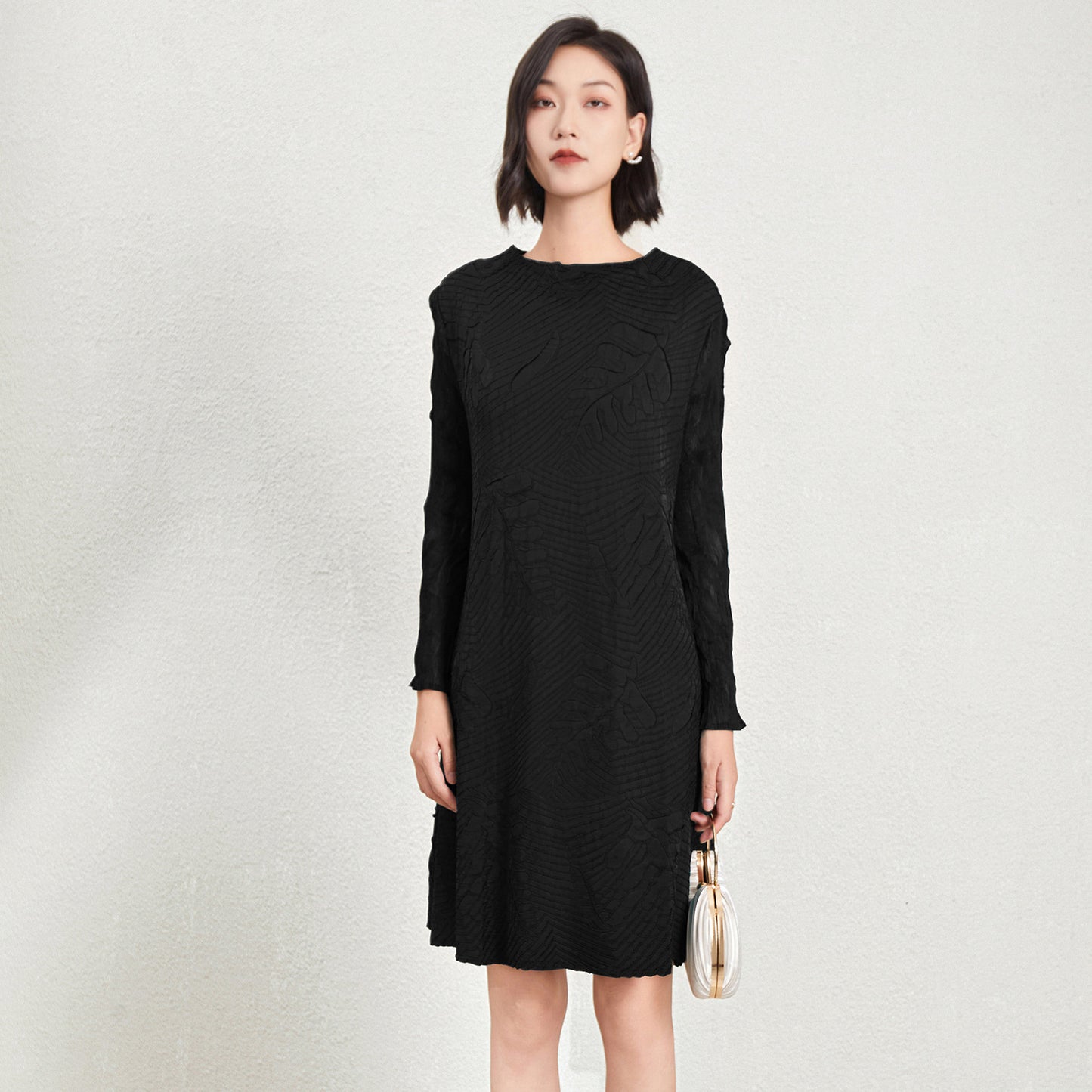 Robe élégante à broderie française