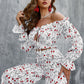 Hong Kong Style Retro Wide Leg Pants Fashion Print White Word Neck