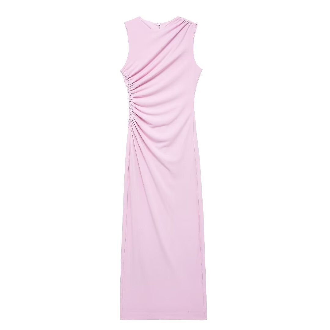 Robe jupe midi décontractée sans manches