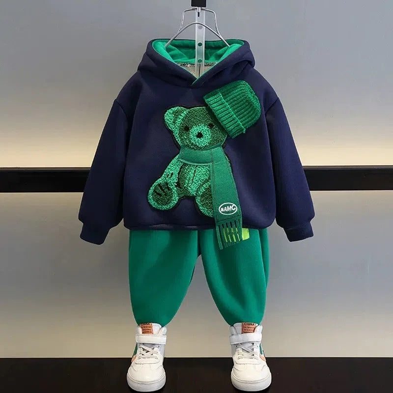 Ensembles pour garçons et filles, vêtements pour enfants à la mode, pull de sport pour le printemps et l'automne