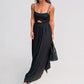 High-waisted Chic And Sexy French-style Slip With A Backless Designlong Dress
