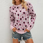 Collision Love Knit Crew Neck Pullover Sweater Women