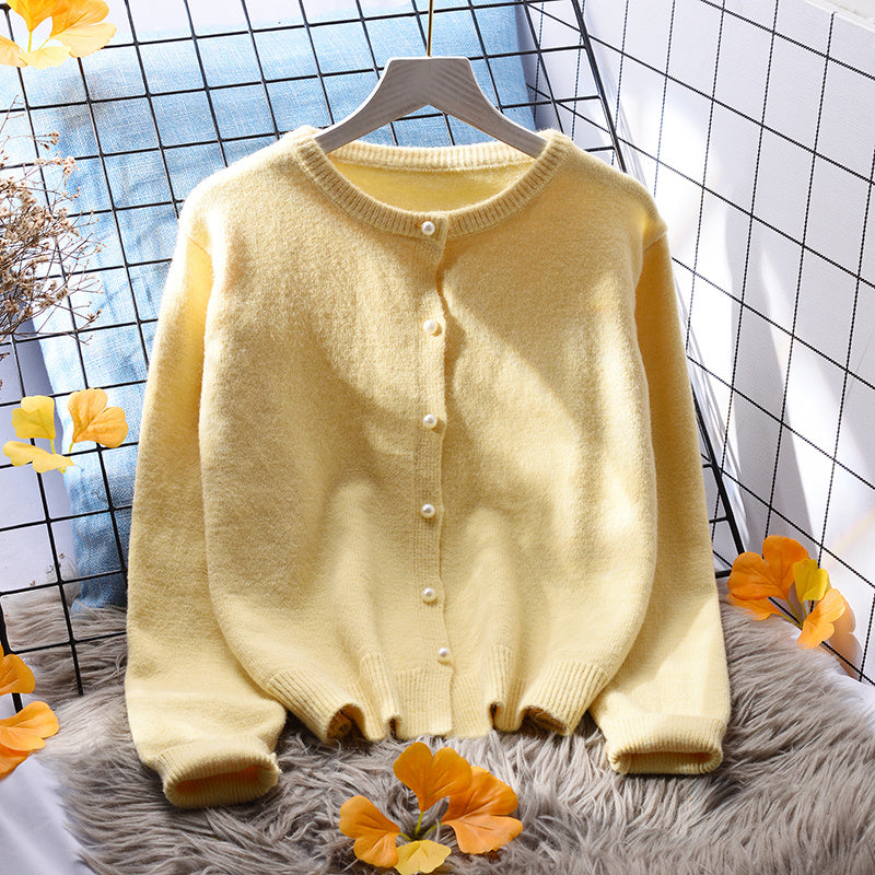 Korean Style Spring And Autumn Long-sleeved Student All-match Foreign Style Sweater Coat