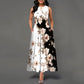 Womens Printed Crew-Neck Sleeveless Tank Dress