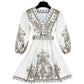 Womens Holiday-Style Casual Printed Dress