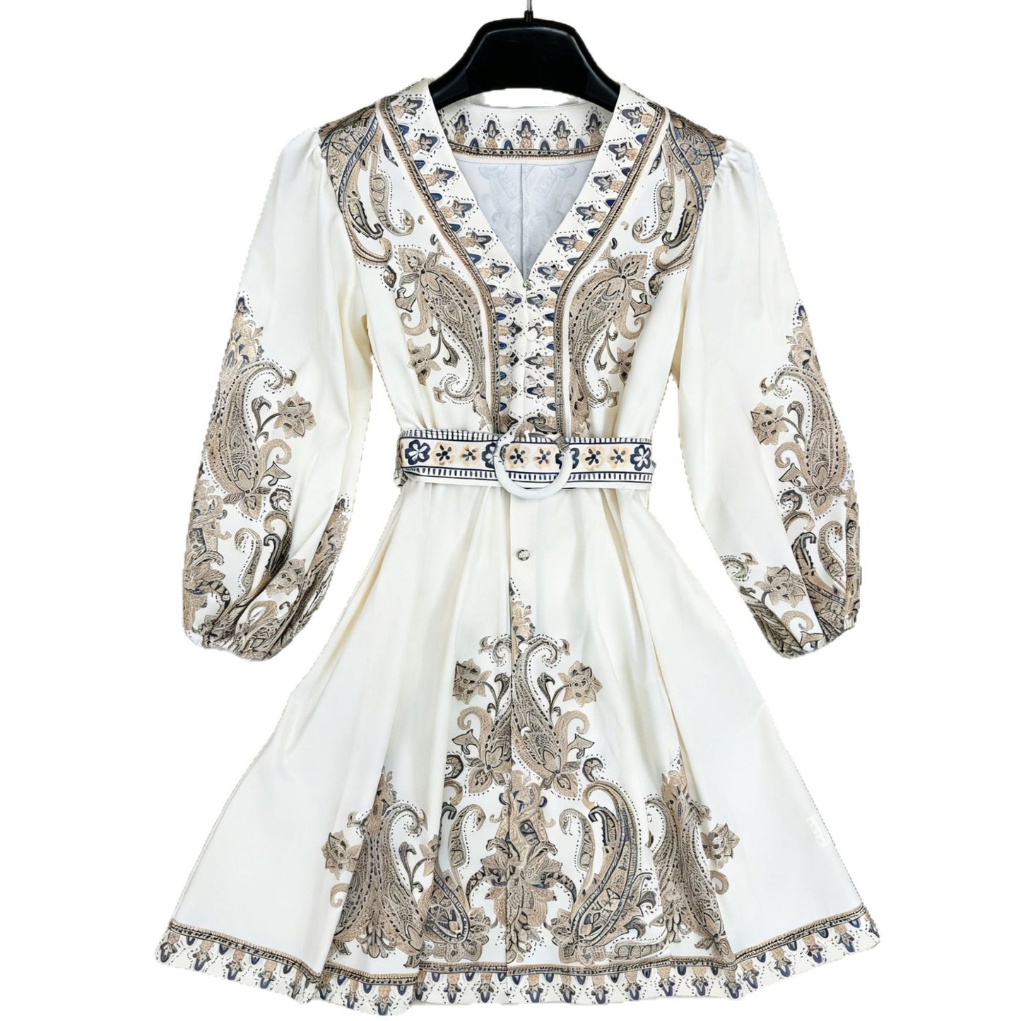 Womens Holiday-Style Casual Printed Dress