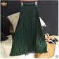 Solid Color High Waist Half-length Skirt Female Elastic Waist Chiffon Skirt