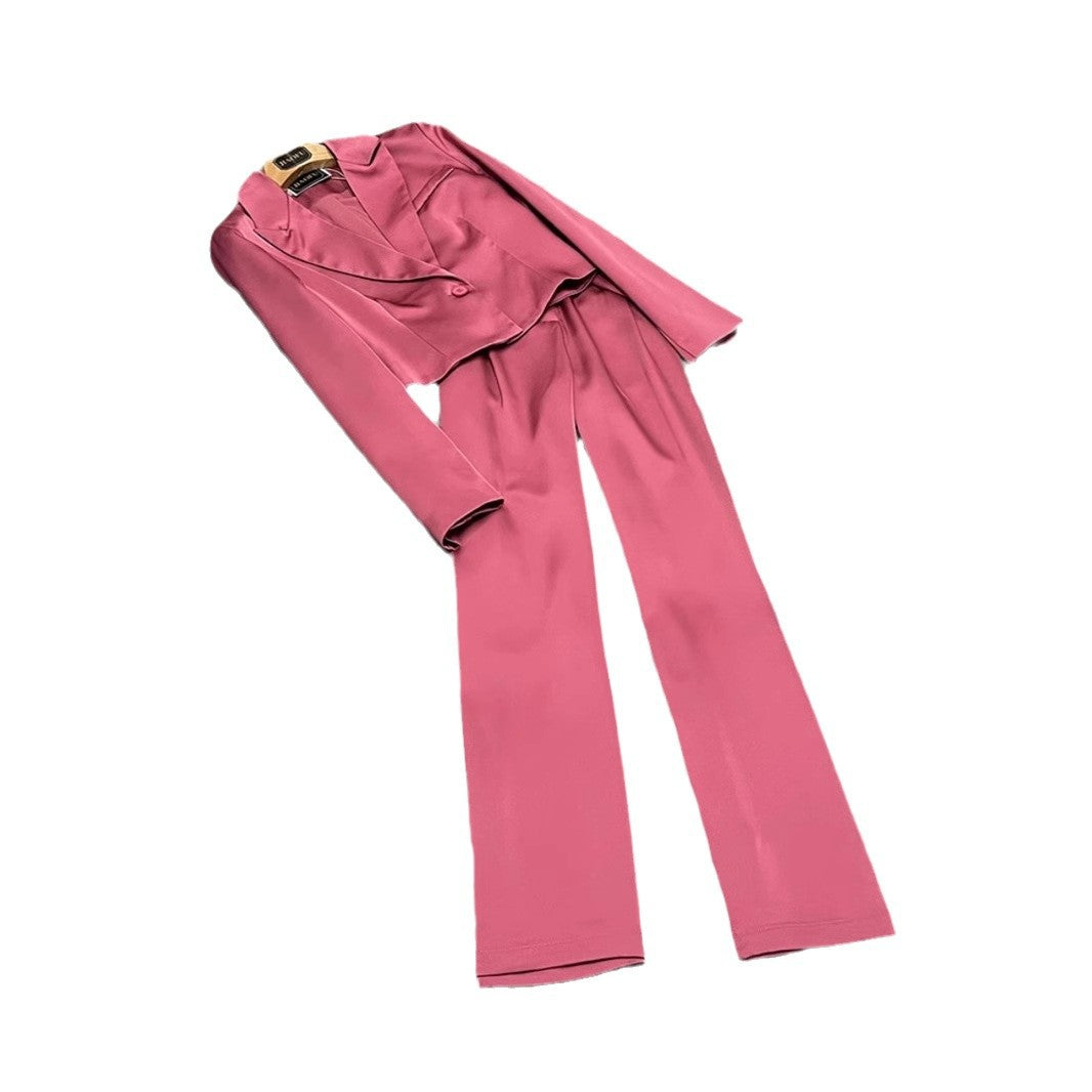 Womens Sophisticated, High-end Chanel-style Blazer And Pants Suit