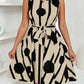 Womens European And American-style Belted A-line Dress