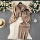 Women's Two-Piece Set V-Neck Slip Dress