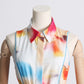 Robe à lacets imprimée à col polo pour femme
