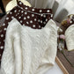 Slim And Exposed Clavicle Twist Large-sleeved Knit Sweater Top Women's