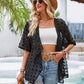 Fashion Casual Solid Color Medium Fur Ball Thin Cardigan Shirt