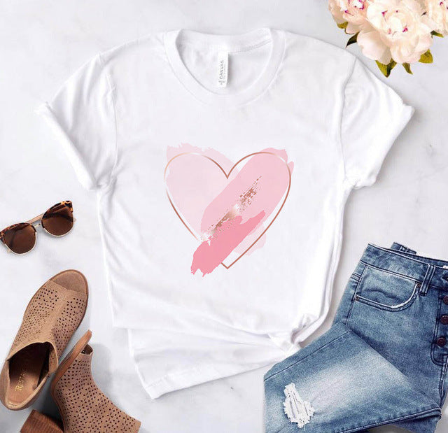 Women's Loose Round Neck Short Sleeve Top
