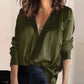 Women's Silky Satin Satin Long-sleeved Shirt