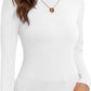 Women's Base Shirt Slim-fit Turtleneck Elegant Graceful