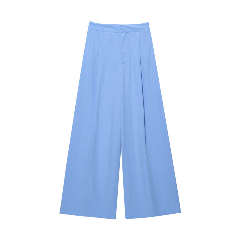 Tube Top Wide-leg Pants Show Temperament Wild Design Sense